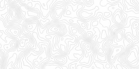 Topographic map. Geographic mountain relief. Abstract topography lines. Contour maps. Vector illustration, Topo contour map on white background, Topographic contour lines vector map seamless pattern.	