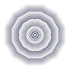 Symmetrical composition of geometric shapes. Abstract element for design. Vector illustration in a flat style.