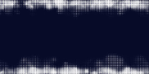 Monochrome printing raster. Abstract vector halftone background. Black and white texture of dots.