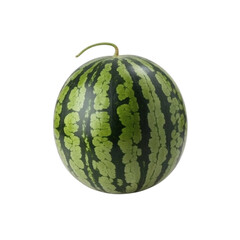 A large watermelon on transparent background