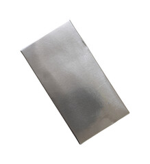 silver carton box packaging mockup isolated