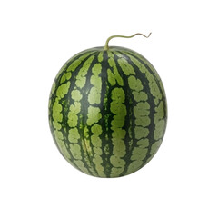 A large watermelon on transparent background