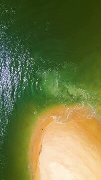 Aerial View of Goa Coastline with Mobor, Betul and Cavelossim Beaches along the Arabian Sea, India, Goa, Goa beach, Aerial beach, 4k reel content