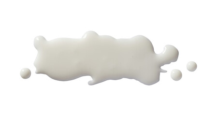white milk splash isolated