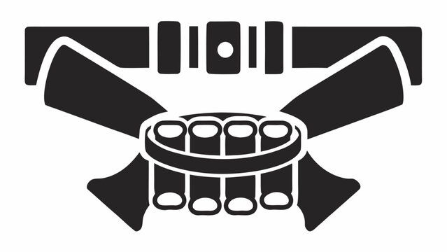 Western bandolier with cartridges, a symbol of cowboys and gunslingers, evoking the Wild West era and vintage outlaw adventures