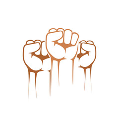 Fists icon isolated on white background