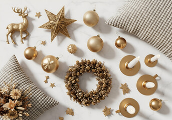 christmas cookies on a wooden table