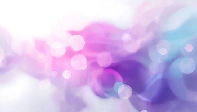 Abstract background with flowing purple and pink bokeh