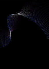 abstract wave lines colorful isolated on dark background concept of technology digital network connection. Digital future technology concept. vector illustration