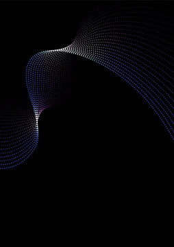 abstract wave lines colorful isolated on dark background concept of technology digital network connection. Digital future technology concept. vector illustration