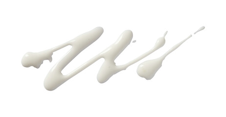 white lotion cream isolated