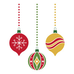Elegant Holiday Ornaments for Christmas Decoration Design