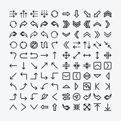 Simple Vector Arrows For Navigation