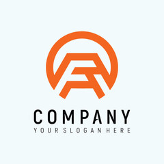 letter F modern concept logo design vector template