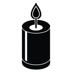 unique candle vector icon