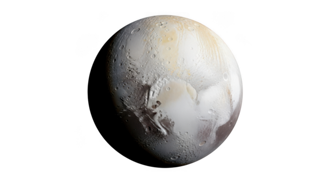 Triton moon of neptune planet in deep space