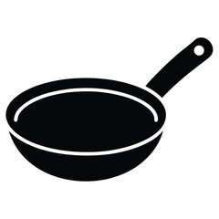 unique cooking pan vector icon