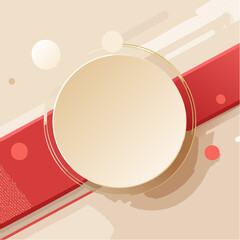 Modern Advertising Template with Text Area