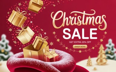 Merry Christmas Sale Background