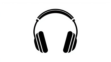 Headphones Icon – Minimal Music Listening Vector Design