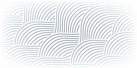 Sea waves layered vector background illustration and sea beach