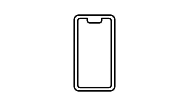Smartphone displaying new follower social media notification