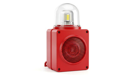 Red Emergency Alert Beacon with Speaker Essential Safety Signal for Critical Notifications and Urgent Warnings