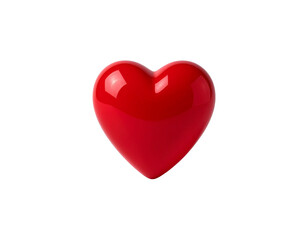 a high quality stock photograph of a single red heart symbol isolated on a white back  (2)