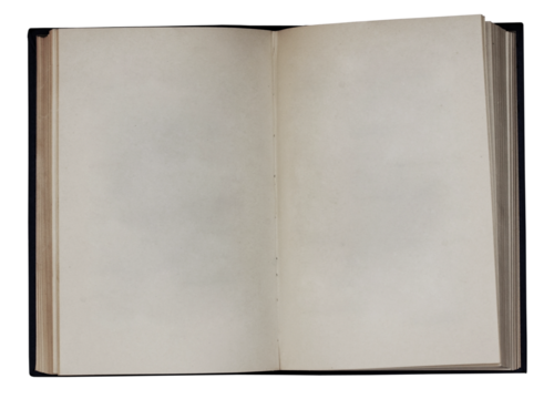 Blank Pages in an Open Book - Powered by Adobe