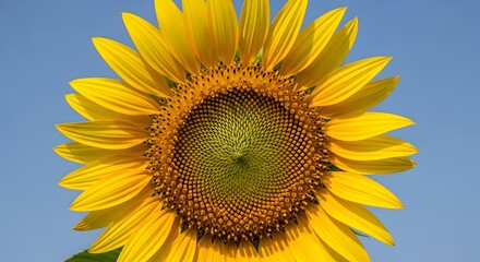 Radiant Sunflower Blossom Against Sky