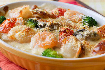 シーフードグラタン