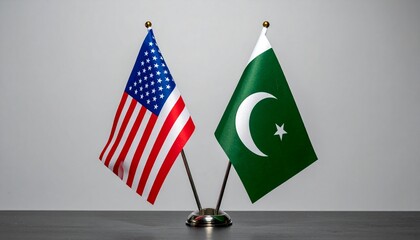 Pakistan and USA flags