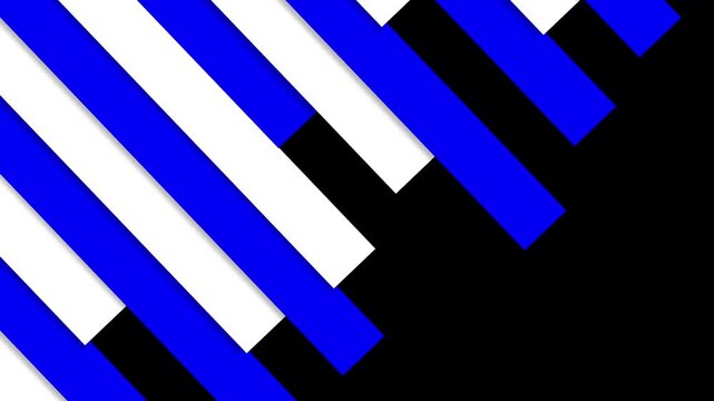 blue and white moving blaster transition