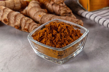 Indian spices - Curry powder heap