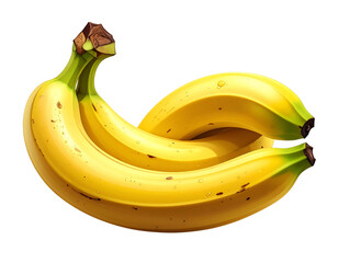 banana on transparent png 