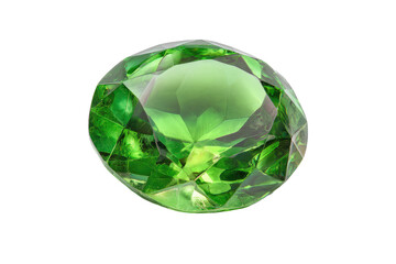 Emerald gem, vibrant green, faceted