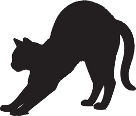 silhouette of a cat
