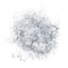 Fountain mist (foam) only isolated transparent background 3d rendering
