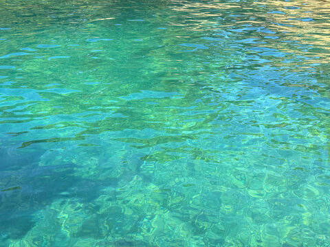 Clear calm ocean water surface background 