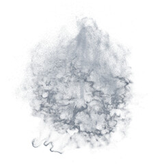 Fountain mist (foam) only isolated transparent background 3d rendering
