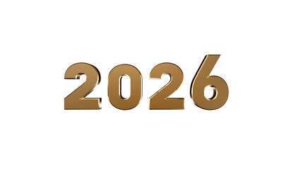 GOLDEN TEXT WITH 3D RENDER 2026 NEW 