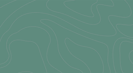 Abstract topo lines pattern on a serene green background creates a calming, modern design element, offering a visually appealing texture for various creative projects and design applications