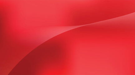 A vibrant red background features a subtle, elegant curved line, creating a visually appealing and modern aesthetic with smooth gradients and a dynamic sense of movement and depth