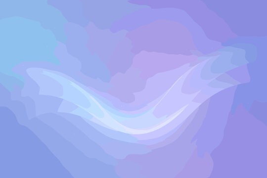 Misty wave celestial composition illustration harmony serenity evoking vector blue astral gradient