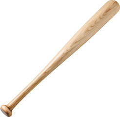 Baseball bat isolated on transparent background