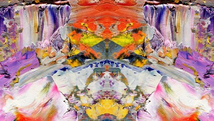 Fototapeta premium Abstract art background . Hand painting artwork on canvas .