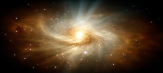 Fototapeta premium Mesmerizing Starry Night Sky with Twinkling Stars and Colorful Galaxy Swirls in Dark Universe