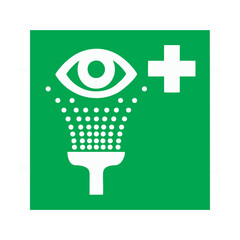 eyewash station vector design...