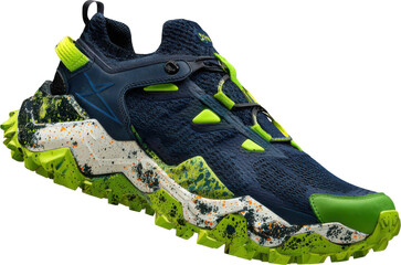 Trail running shoe isolated on transparent background