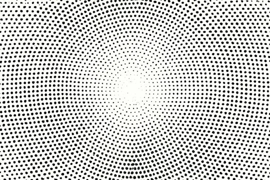 Balance dot minimal perfectly depth aligned illustration matrix forming halftone radial vector